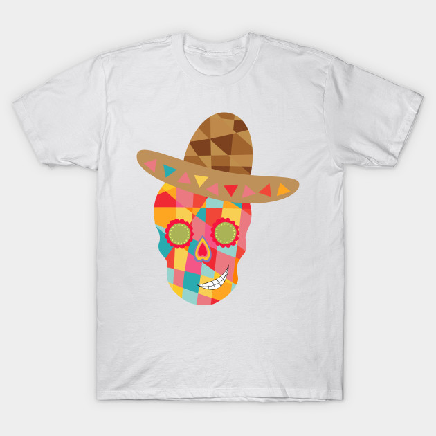 Geometric Sugar Skull T-Shirt-TOZ